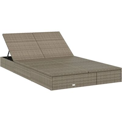 Maisonchic Sonnenliege 2 Personen grau - Sun Lounger Maisonchic Sonnenliege 2 Personen grau - Sun Lounger