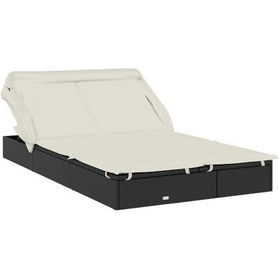 vidaXL 319650 Outdoor Stuhl Lounge Gepolsterte Sitz Polyester Creme - Gartensessel vidaXL 319650 Outdoor Stuhl Lounge Gepolsterte Sitz Polyester Creme - Gartensessel