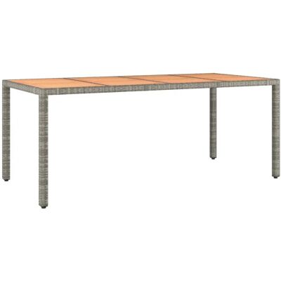 vidaXL Mebel ogrodowy - Odporne na warunki atmosferyczne PE rattan, drewno z akacji, stalowa rama vidaXL Mebel ogrodowy - Odporne na warunki atmosferyczne PE rattan, drewno z akacji, stalowa rama