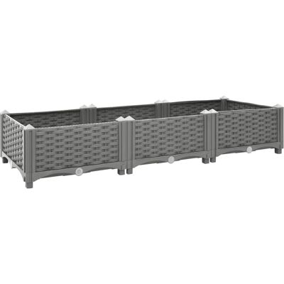 vidaXL Højbædd 120x40x23 cm Polypropylen - Haveplanter vidaXL Højbædd 120x40x23 cm Polypropylen - Haveplanter