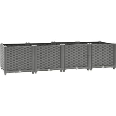 vidaXL Hochbeet 160x40x38 cm Polypropylen - Hochbeet vidaXL Hochbeet 160x40x38 cm Polypropylen - Hochbeet