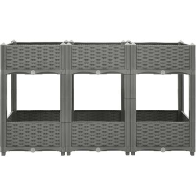 vidaXL Hochbeet 120x40x71 cm Pflanzgefäß - Gartenbeet vidaXL Hochbeet 120x40x71 cm Pflanzgefäß - Gartenbeet