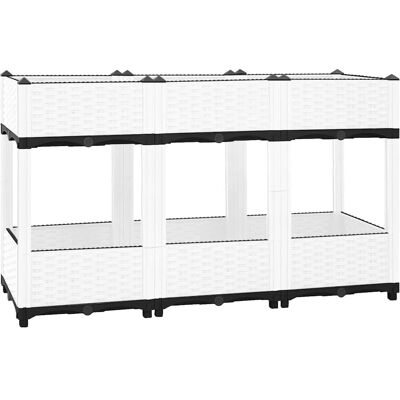 vidaXL Hochbeet 120x40x71 cm Polypropylen - Hochbeet Garten vidaXL Hochbeet 120x40x71 cm Polypropylen - Hochbeet Garten