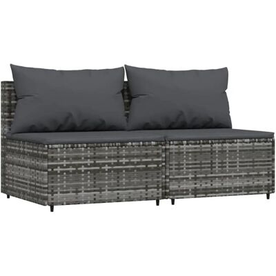vidaXL Terrassen-Sofa - Wetterfeste modulare Gartensitzgruppe vidaXL Terrassen-Sofa - Wetterfeste modulare Gartensitzgruppe