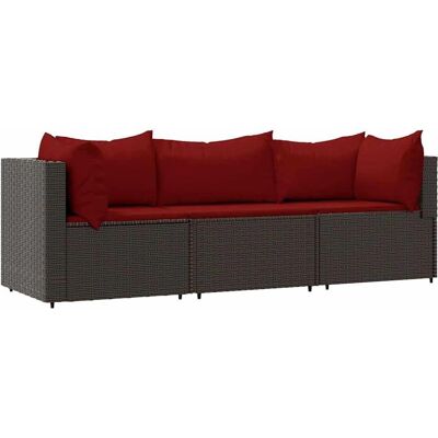 MAISONCHIC Gartenset - 3-teiliges Polyrattan Braun MAISONCHIC Gartenset - 3-teiliges Polyrattan Braun