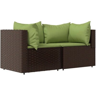 VidaXL Modulares Gartenecksofa Braun VidaXL Modulares Gartenecksofa Braun