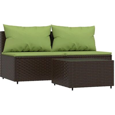 Ensemble de Canapés de Jardin VidaXL - Mobilier d'Extérieur Résistant aux Intempéries - 3 Pièces - Publicité Ensemble de Canapés de Jardin VidaXL - Mobilier d'Extérieur Résistant aux Intempéries - 3 Pièces - Publicité
