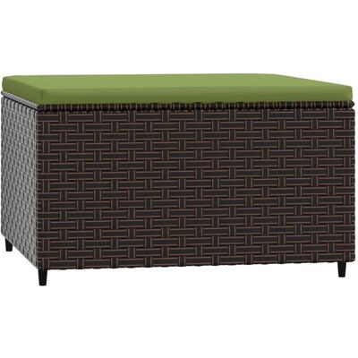vidaXL Hocker - Gartenhocker mit Kissen - Sitzmöbel für draußen vidaXL Hocker - Gartenhocker mit Kissen - Sitzmöbel für draußen