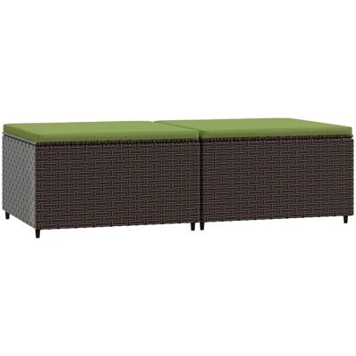 VidaXL Hocker - Wetterfester Rattan Gartenhocker VidaXL Hocker - Wetterfester Rattan Gartenhocker