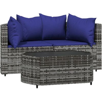 vidaXL Gartenmöbel-Set - Wetterfester Rattan - Bequem & Modular vidaXL Gartenmöbel-Set - Wetterfester Rattan - Bequem & Modular