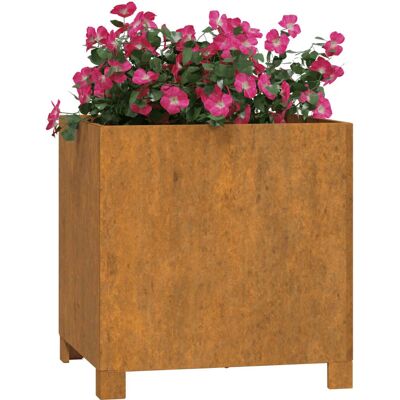 vidaXL Modell Rostiger Stahl Gartenpflanzer mit Beinen vidaXL Modell Rostiger Stahl Gartenpflanzer mit Beinen