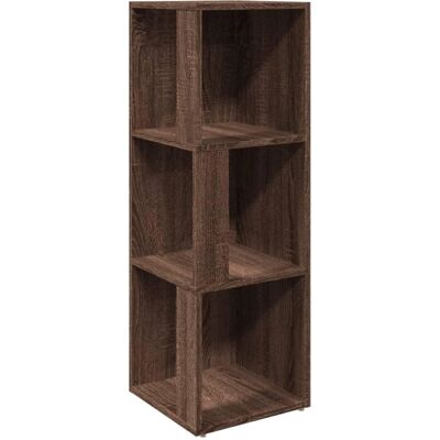 vidaXL Corner Cabinet Brown Oak 33x33x100 cm Engineered Wood - Corner Cabinet vidaXL Corner Cabinet Brown Oak 33x33x100 cm Engineered Wood - Corner Cabinet