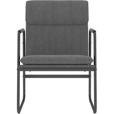 vidaXL Lounge Stuhl Dunkelgrau 55x64x80 cm Stoff vidaXL Lounge Stuhl Dunkelgrau 55x64x80 cm Stoff