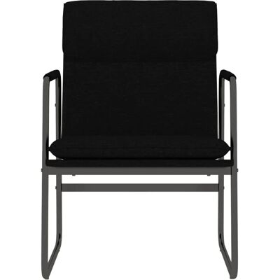 vidaXL Loungesessel - Langlebiger Stoff, Stabiles Metallgestell, Schwarz vidaXL Loungesessel - Langlebiger Stoff, Stabiles Metallgestell, Schwarz