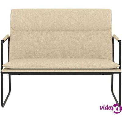 Maisonchic - Ławka z tkaniny kremowej 100x64x80 cm - Ławki Maisonchic - Ławka z tkaniny kremowej 100x64x80 cm - Ławki