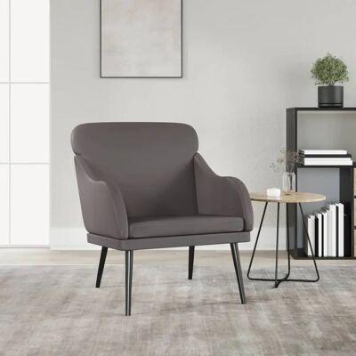 vidaXL Sessel - Moderner Grau Kunstleder Relaxsessel vidaXL Sessel - Moderner Grau Kunstleder Relaxsessel