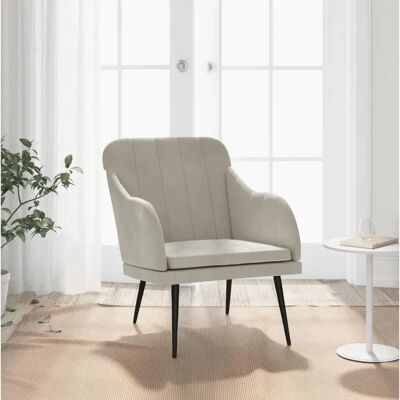 MAISONCHIC Sessel Grau Hell - Armchair MAISONCHIC Sessel Grau Hell - Armchair