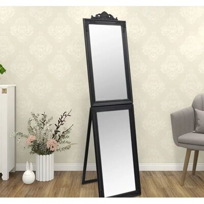 vidaXL Sorte 50x200cm Foldbar Stående Spejl vidaXL Sorte 50x200cm Foldbar Stående Spejl