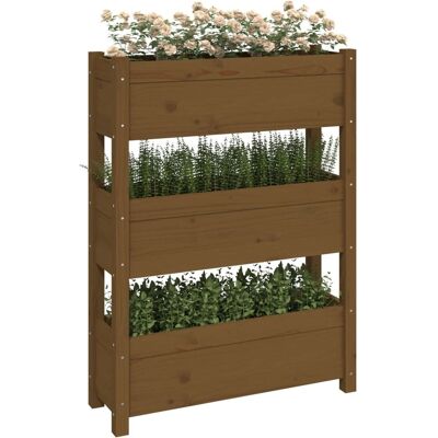 Jardinera de madera de pino Maisonchic - Decoración rústica Jardinera de madera de pino Maisonchic - Decoración rústica