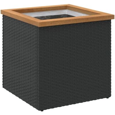 vidaXL Maceta Negra 40x40x40 cm - Jardín vidaXL Maceta Negra 40x40x40 cm - Jardín
