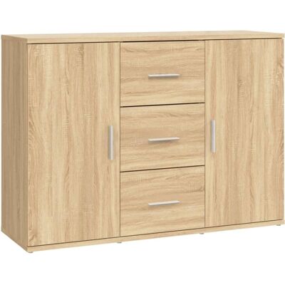 Buffet chêne Sonoma vidaXL - Meuble de rangement, Haut - Publicité Buffet chêne Sonoma vidaXL - Meuble de rangement, Haut - Publicité