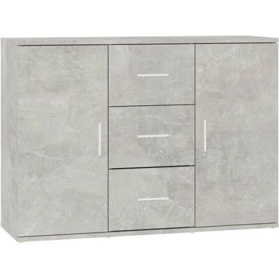MAISONCHIC Credenza - Gray Concrete - 91x29.5x65 cm - Credenza MAISONCHIC Credenza - Gray Concrete - 91x29.5x65 cm - Credenza