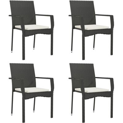 MAISON CHIC 4-delige Tuinstoel Set met Kussens - Tuinstoelen MAISON CHIC 4-delige Tuinstoel Set met Kussens - Tuinstoelen