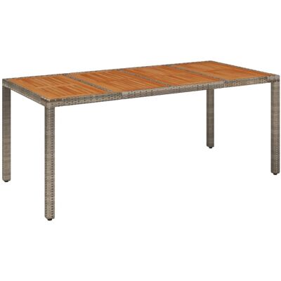 vidaXL Mebel Ogrodowy Szary 190x90x75 cm - Mebel ogrodowy vidaXL Mebel Ogrodowy Szary 190x90x75 cm - Mebel ogrodowy