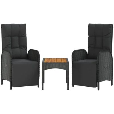 Maison Chic Gartenlounge-Set mit verstellbaren Stühlen & Tisch Maison Chic Gartenlounge-Set mit verstellbaren Stühlen & Tisch