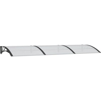 vidaXL Tettoia porta nera 300x100 cm in policarbonato - Protezione dalle intemperie vidaXL Tettoia porta nera 300x100 cm in policarbonato - Protezione dalle intemperie