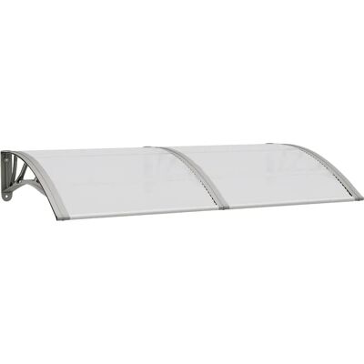 vidaXL Cobertura de porta cinza 150x80 cm de policarbonato - Cobertura de porta vidaXL Cobertura de porta cinza 150x80 cm de policarbonato - Cobertura de porta