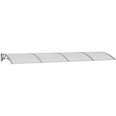 HOD Grau Polycarbonat Türvordach - 350x100 cm Regen Schutz HOD Grau Polycarbonat Türvordach - 350x100 cm Regen Schutz