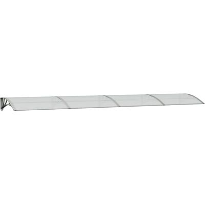 vidaXL Türvordach Pc Grau Und Transparent 400x80 cm Polycarbonat vidaXL Türvordach Pc Grau Und Transparent 400x80 cm Polycarbonat