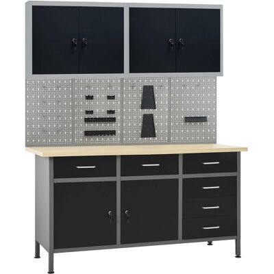 vidaXL Graue Holzoptik Wandpaneele - 2,06 m² Wandverkleidung vidaXL Graue Holzoptik Wandpaneele - 2,06 m² Wandverkleidung