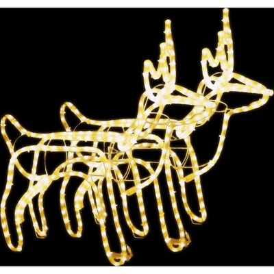vidaXL - LED soba 2 ks - teplá bílá - 60x30x60 cm vidaXL - LED soba 2 ks - teplá bílá - 60x30x60 cm