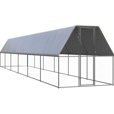 vidaXL Zewnętrzna klatka dla kur 2x12x2 m ocynkowane stal vidaXL Zewnętrzna klatka dla kur 2x12x2 m ocynkowane stal
