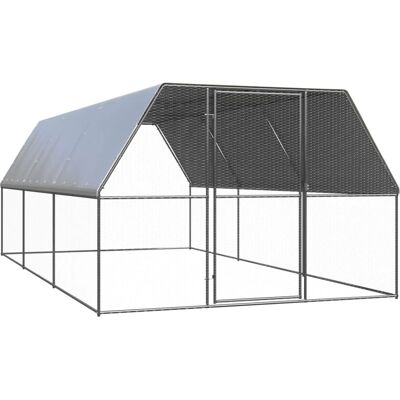 vidaXL 3x6x2 m Galvaniseret Stål Kyllingehus - Udendørs Hønsehus vidaXL 3x6x2 m Galvaniseret Stål Kyllingehus - Udendørs Hønsehus