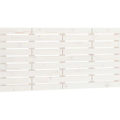 vidaXL Kopfteil Weiß - Wandmontage - Bettkopfteil - Schlafzimmer Dekor - Holz - 146x3x91.5 cm vidaXL Kopfteil Weiß - Wandmontage - Bettkopfteil - Schlafzimmer Dekor - Holz - 146x3x91.5 cm
