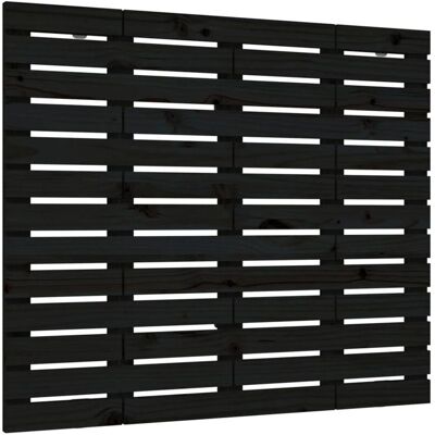 vidaXL Wandkopfteil Schwarz 81x3x91.5 cm Massives Kiefernholz - Wandkopfteil vidaXL Wandkopfteil Schwarz 81x3x91.5 cm Massives Kiefernholz - Wandkopfteil