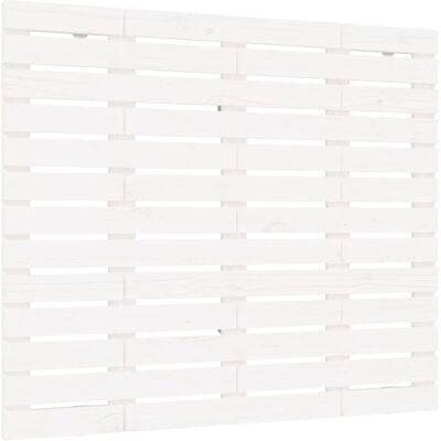 vidaXL Valkoinen seinäpeite pääty - Pääty, 141x3x91.5 cm, Massiivinen mäntypuu vidaXL Valkoinen seinäpeite pääty - Pääty, 141x3x91.5 cm, Massiivinen mäntypuu