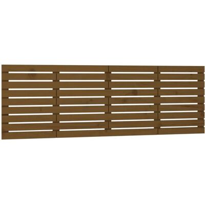 vidaXL Ruskea puinen seinäpeite - 166x3x63 cm - Makuuhuoneen sisustus vidaXL Ruskea puinen seinäpeite - 166x3x63 cm - Makuuhuoneen sisustus