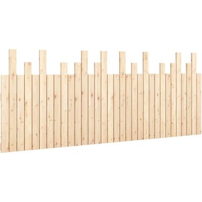 vidaXL Massivt fyrretræ væg-hovedgærde 204x3x80 cm vidaXL Massivt fyrretræ væg-hovedgærde 204x3x80 cm