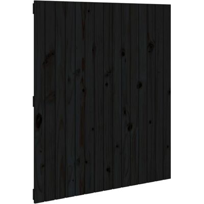 vidaXL Kopfteil - Massives Kiefernholz Wandkopfteil - Schwarz vidaXL Kopfteil - Massives Kiefernholz Wandkopfteil - Schwarz