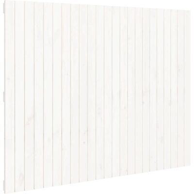 vidaXL 146.5x3x110 cm White Wall Headboard - Headboard vidaXL 146.5x3x110 cm White Wall Headboard - Headboard