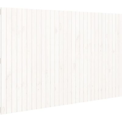 vidaXL Valkoinen pääty - 185x3x110 cm - Massiivinen mänty - Seinään kiinnitettävä vidaXL Valkoinen pääty - 185x3x110 cm - Massiivinen mänty - Seinään kiinnitettävä