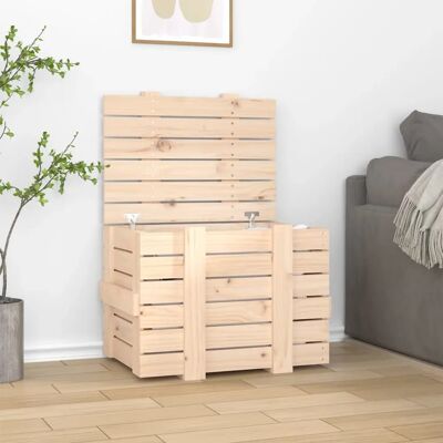 vidaXL Massives Kiefernholz Aufbewahrungsbox - 58 x 40.5 x 42 cm - Aufbewahrungsbox vidaXL Massives Kiefernholz Aufbewahrungsbox - 58 x 40.5 x 42 cm - Aufbewahrungsbox
