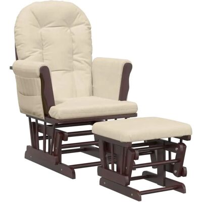 VidaXL Gyngestol - Babypleje - Glidestol med Hocker VidaXL Gyngestol - Babypleje - Glidestol med Hocker