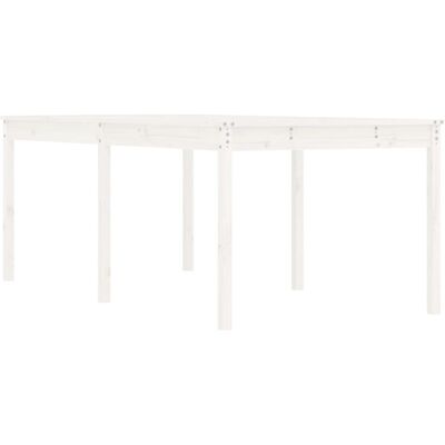 vidaXL Stół ogrodowy biały 203,5x100x76 cm Sosna - Drewniany Stół Ogrodowy vidaXL Stół ogrodowy biały 203,5x100x76 cm Sosna - Drewniany Stół Ogrodowy