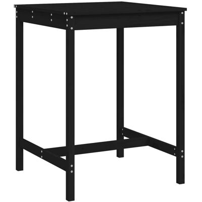 vidaXL Gartentisch Schwarz 82,5x82,5x110 cm Kiefer vidaXL Gartentisch Schwarz 82,5x82,5x110 cm Kiefer