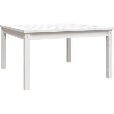 vidaXL Gartentisch Weiß 82,5x82,5x45 cm Kiefer vidaXL Gartentisch Weiß 82,5x82,5x45 cm Kiefer